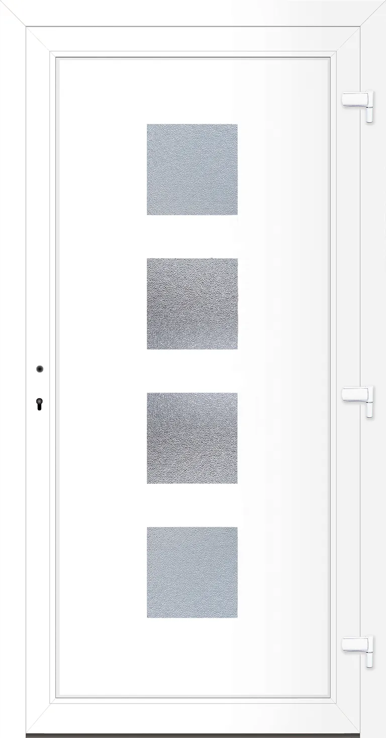 HORI Kunststoff Haustür Square ohne Türgriff 1