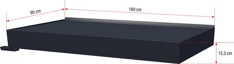 Gutta Vordach Haustür mit Seitenteil BS PLUS aluminium 15