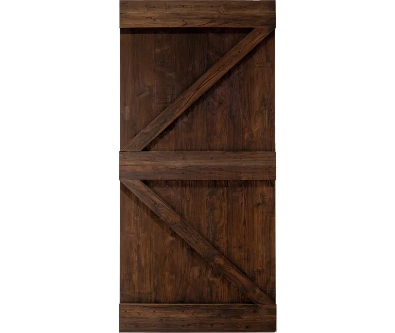 INDO Barndoor Teak Colored Charred 1