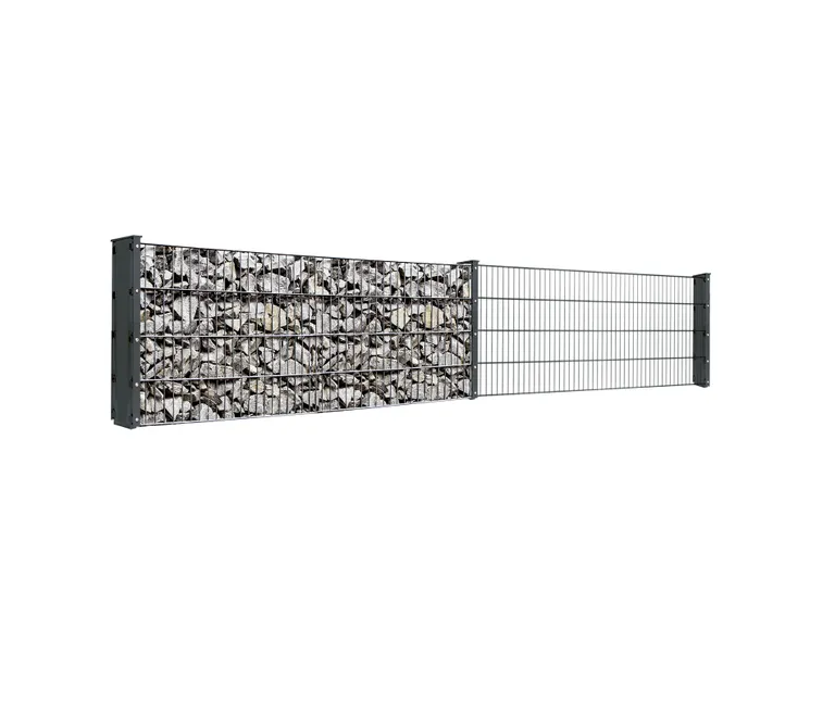 HORI Gabionenzaun Kombi Komplettset 0