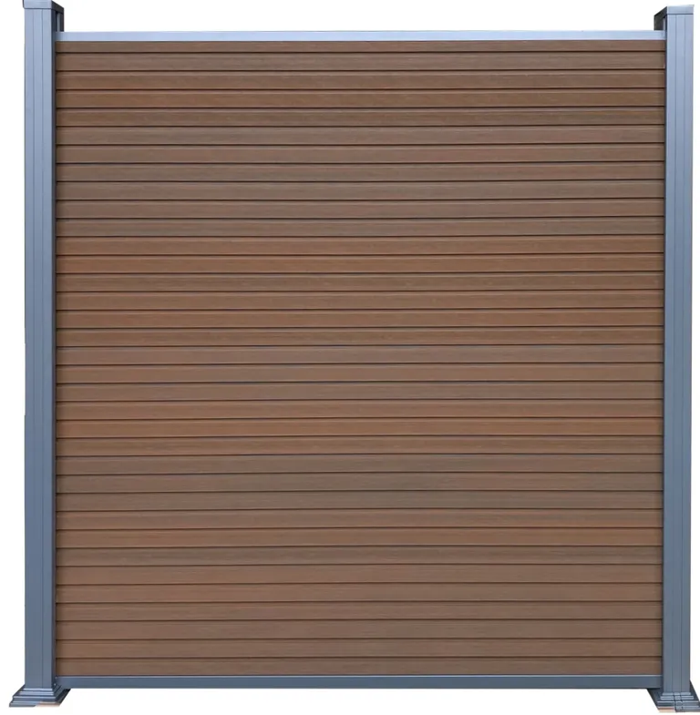 TETZNER & JENTZSCH WPC Steckzaun Set teak 0