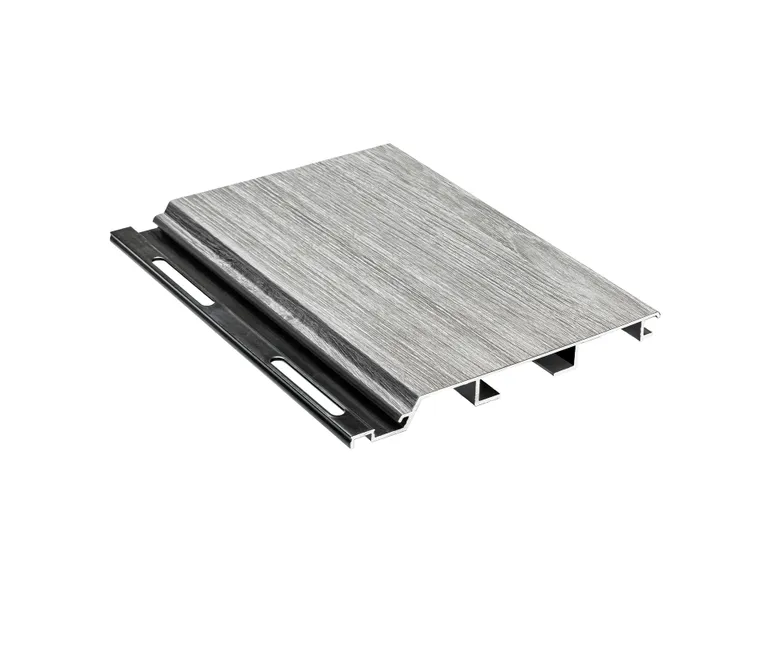 HORI Aluminium Fassadenverkleidung Grau Holzstruktur 0