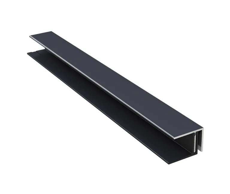 HORI Aluminium Fassade Abschlussprofil Anthrazit 0