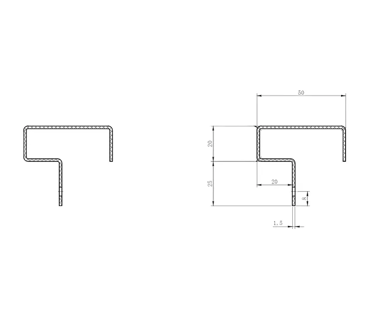 HORI WPC Fassade Endprofil 4
