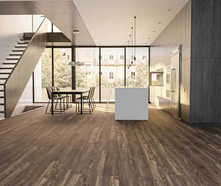 HORI Klick-Hartvinylboden Rigid SPC Eiche geräuchert gekälkt Cairns Landhausdiele Holzstruktur 3