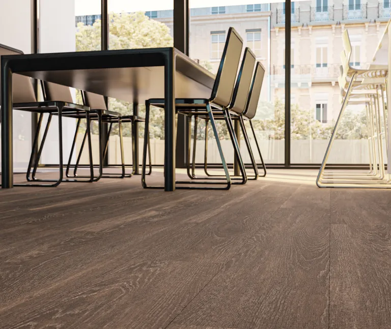 HORI Klick-Hartvinylboden Rigid SPC Eiche geräuchert gekälkt Cairns Landhausdiele Holzstruktur 5