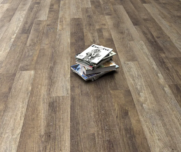 HORI Klick-Hartvinylboden Rigid SPC Kiefer Vintage braun Bunbury Landhausdiele Holzstruktur 2