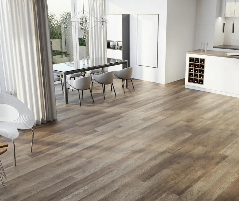 HORI Klick-Hartvinylboden Rigid SPC Kiefer Vintage braun Bunbury Landhausdiele Holzstruktur 7