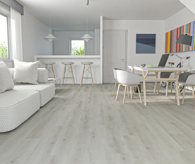 HORI Klick-Hartvinylboden Rigid SPC Eiche Markant weiss Sunbury Landhausdiele Holzstruktur 3