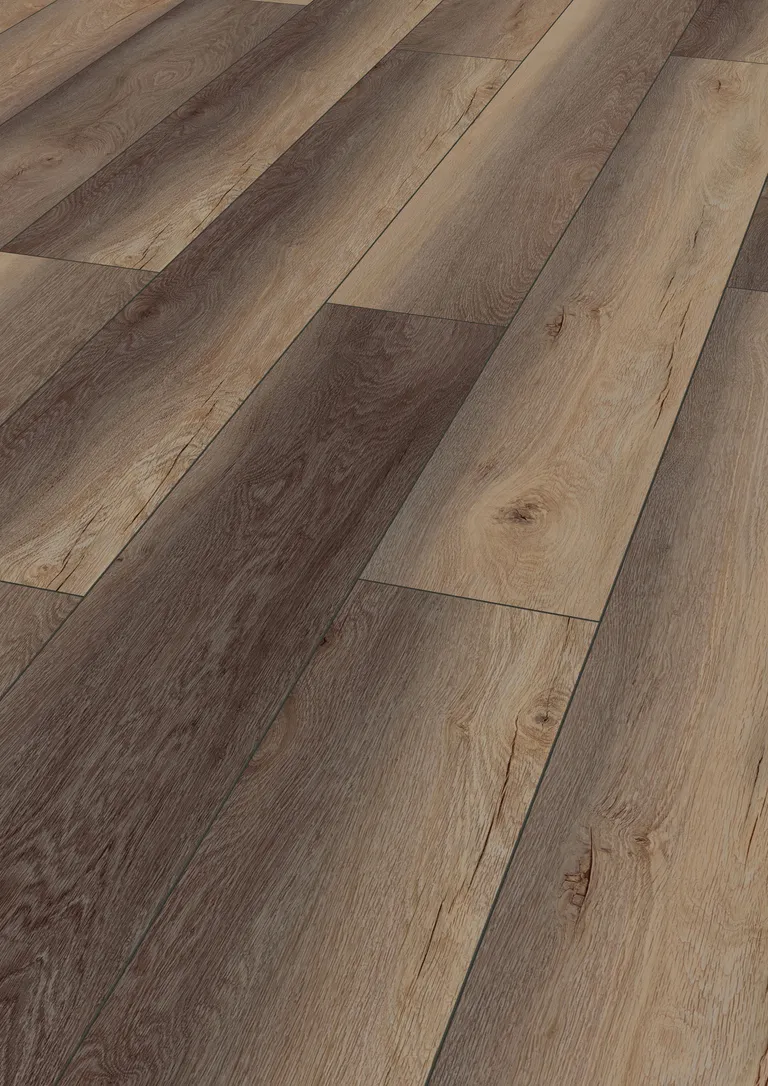 KRONOTEX Laminat Exquisit D 81002 Grarrenburg Eiche Braun Landhausdiele 1