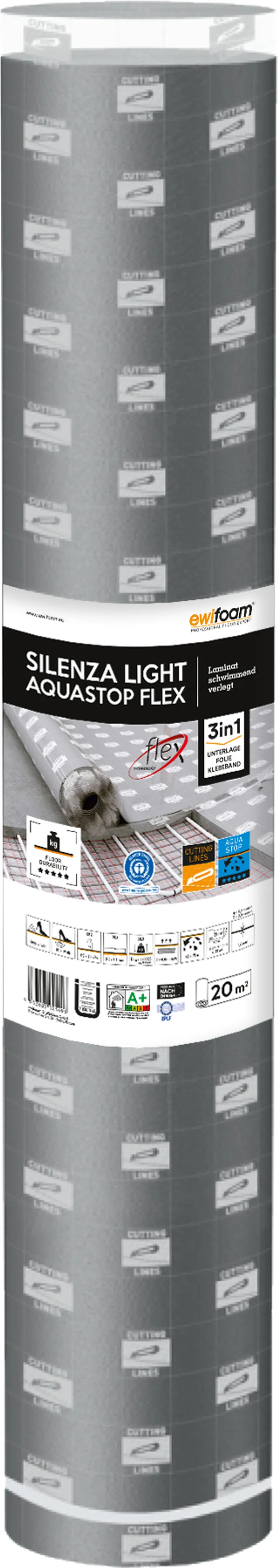 ewifoam Silenza Light Aquastop Flex Trittschalldämmung 1