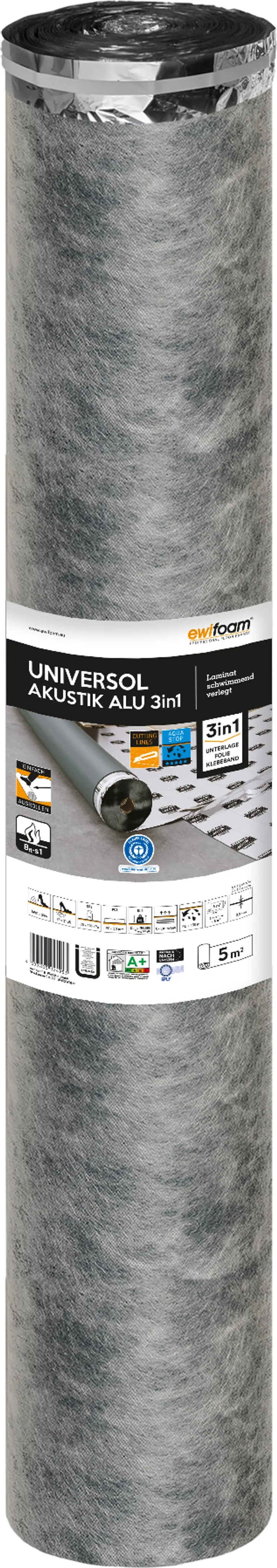 ewifoam Universol Akustik Alu 3in1 Trittschalldämmung 1