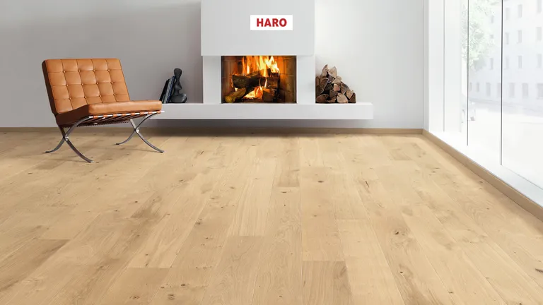 HARO Parkett 2500 Eiche invisible Universal strukturiert Landhausdiele 2. Wahl 1