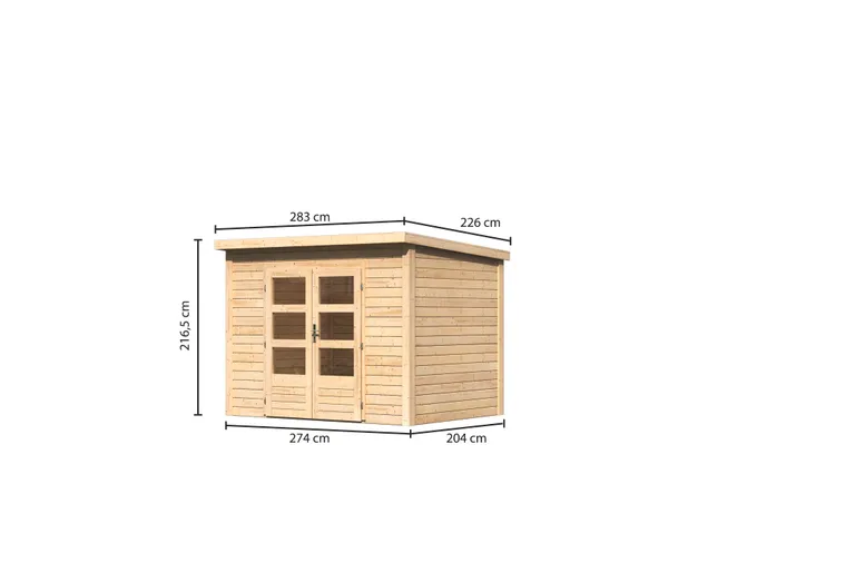 HORI Gartenhaus Skagen 5 1