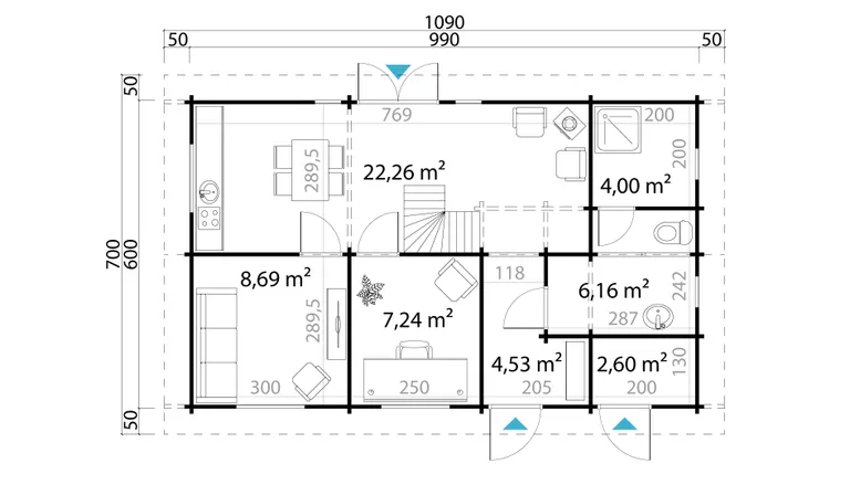 Lasita Maja Ferienhaus Värnamo 3