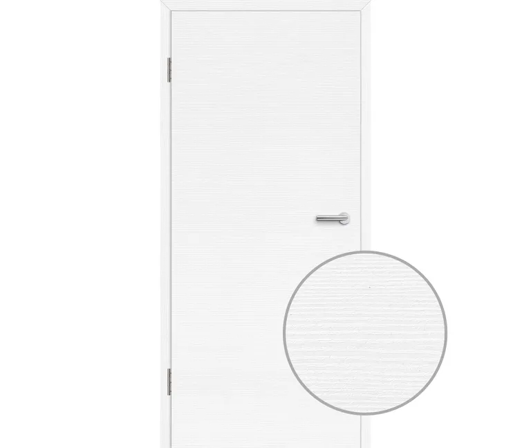 HORI Zimmertür CPL Eiche weiß strukturiert quer Röhrenspan Designkante 0