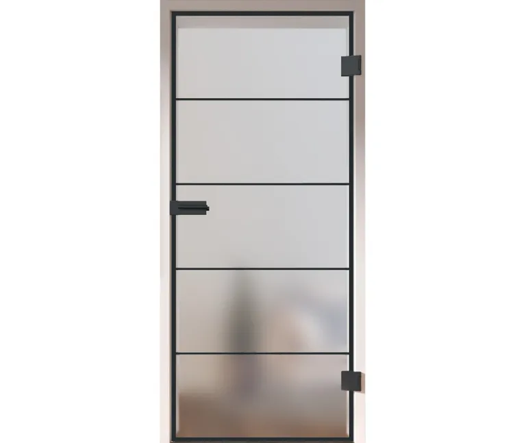 HORI Glastür Loft Premium Valencia satiniert ESG 8 mm 0