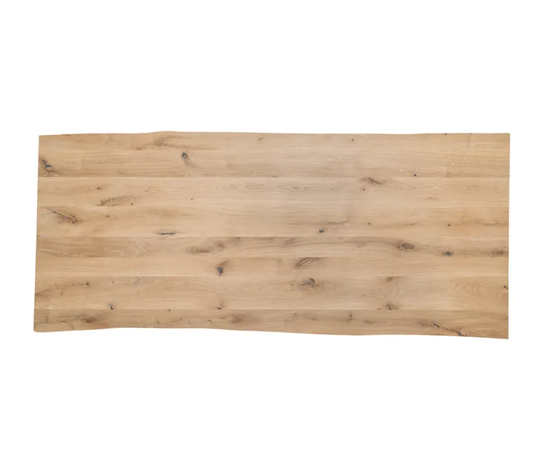 D-SYN myTree Esstischplatte Massivholz Baumkante Eiche 0