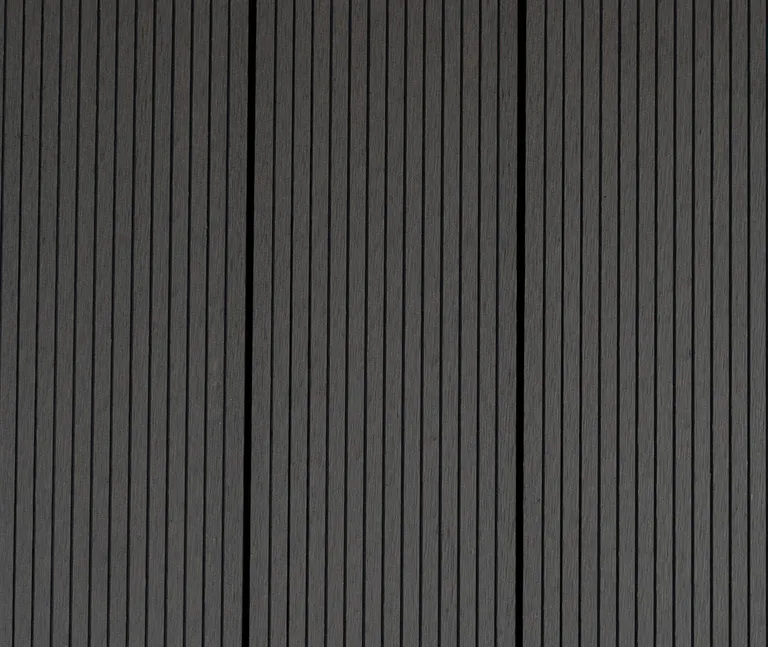 HORI Terrassendielen WPC Mauritius massiv grau grob / fein geriffelt 20 x 140 mm 6