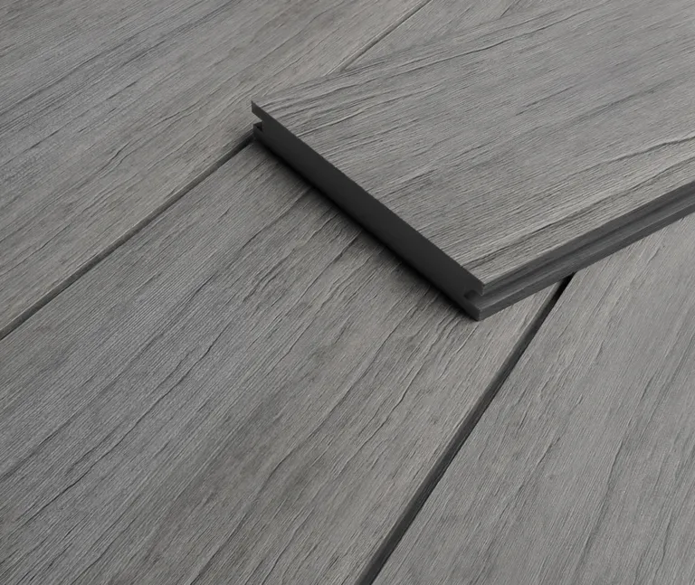 HORI Terrassendielen Komplettset WPC Barbados Massiv hellgrau 19 x 140 mm 0