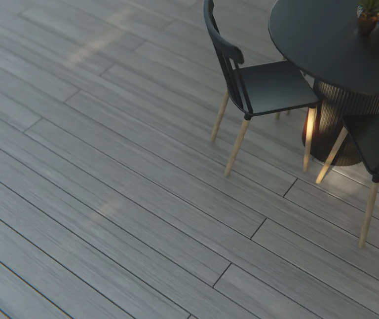 HORI Terrassendielen Komplettset WPC Barbados Massiv hellgrau 19 x 140 mm 3