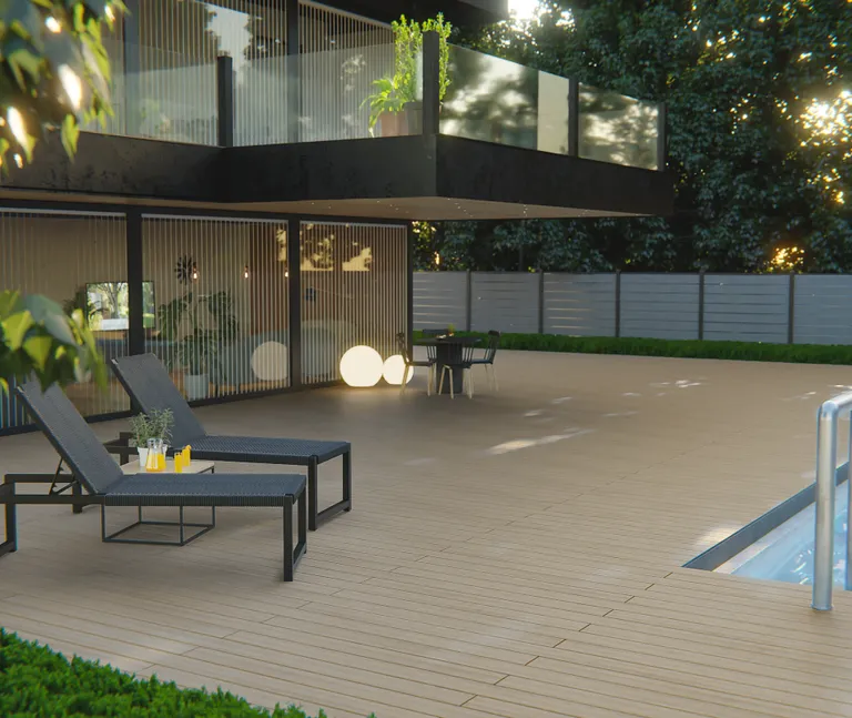 HORI Terrassendielen WPC Barbados Massiv braun 19 x 140 mm 6