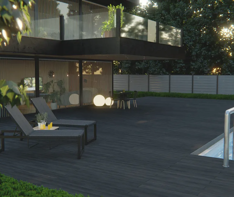 HORI Terrassendielen WPC Barbados Massiv anthrazit 19 x 140 mm 5