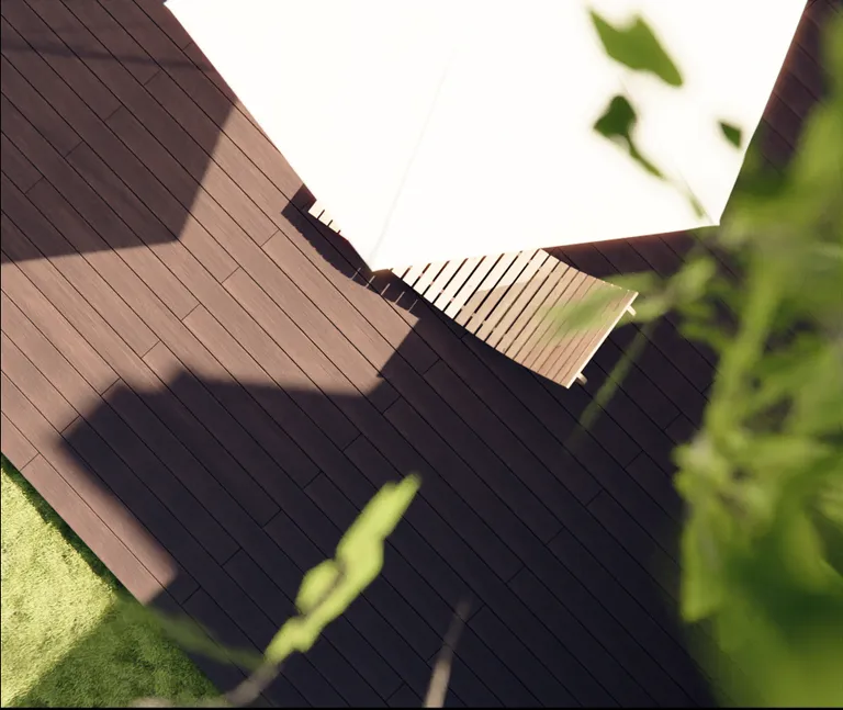 HORI Terrassendielen WPC/BPC massiv Schutzummantelung braun + grau/beige 20 x 140 mm 9