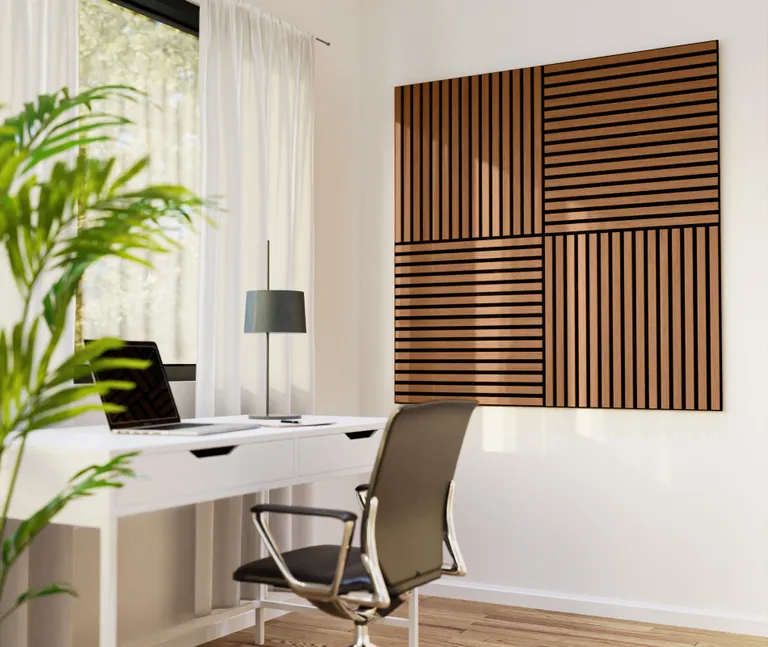 HORI WALL Akustik Dekor Wandpaneele Natural Oak geölt quadratisch 1