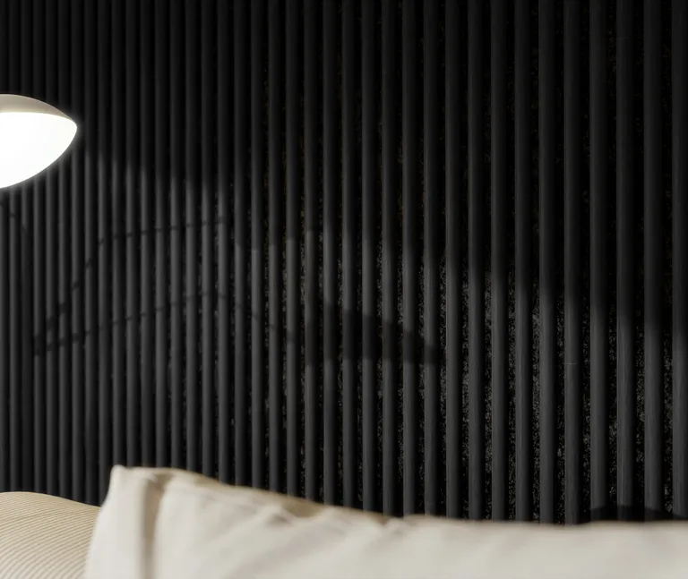 HORI WALL Akustik Dekor Wandpaneele Black Oak Rundstab 6