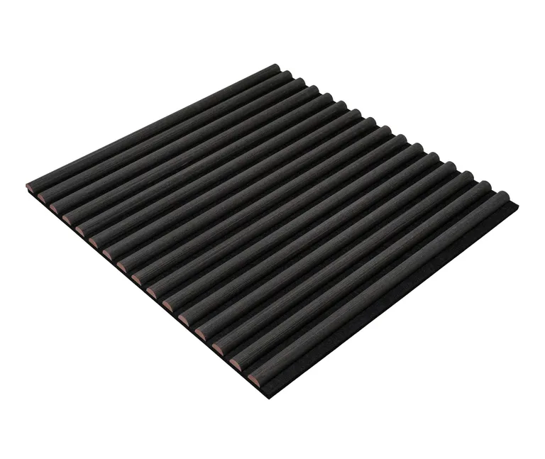 HORI WALL Akustik Dekor Wandpaneele Black Oak Rundstab Quadratisch 4