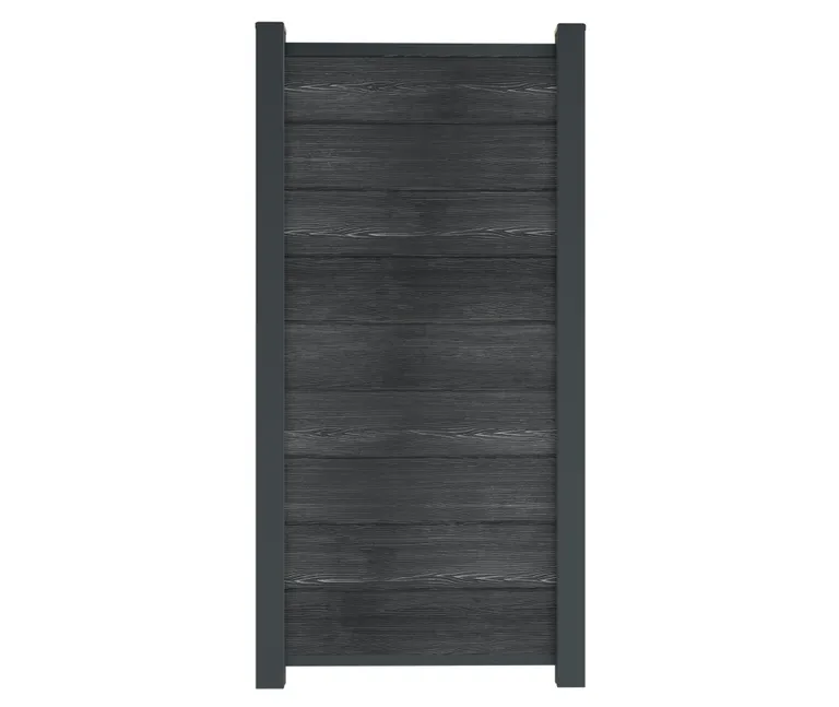 HORI Wood-Design WPC Sichtschutzzaun Stecksystem Zaunelement ohne Pfosten 0