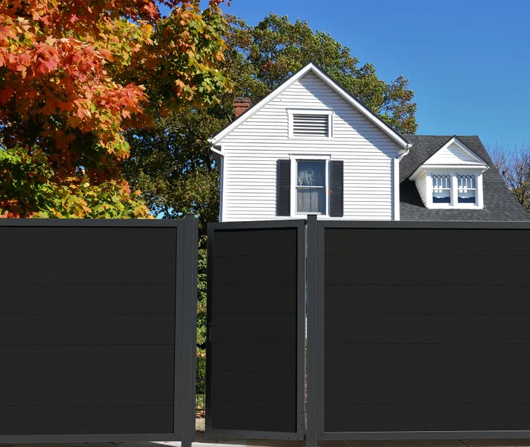 HORI WPC Sichtschutzzaun Rahmenzaun Tor 4