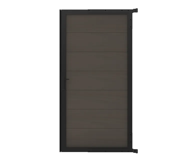 HORI WPC Sichtschutzzaun Rahmenzaun Tor 2