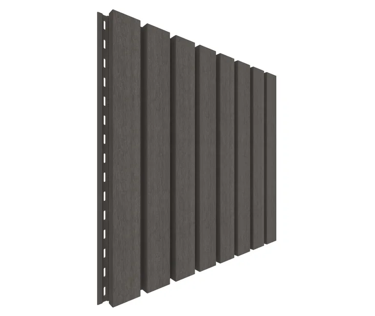 NewTechWood Fassadenprofil Castellatio Silver Grey 33 x 215 mm 1