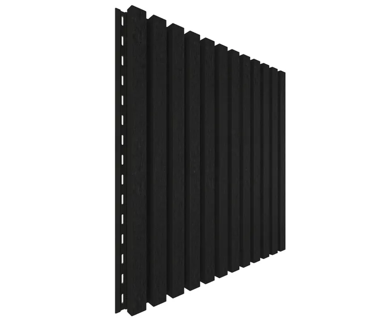 NewTechWood Fassadenprofil Castellatio Ebony 33 x 215 mm 1