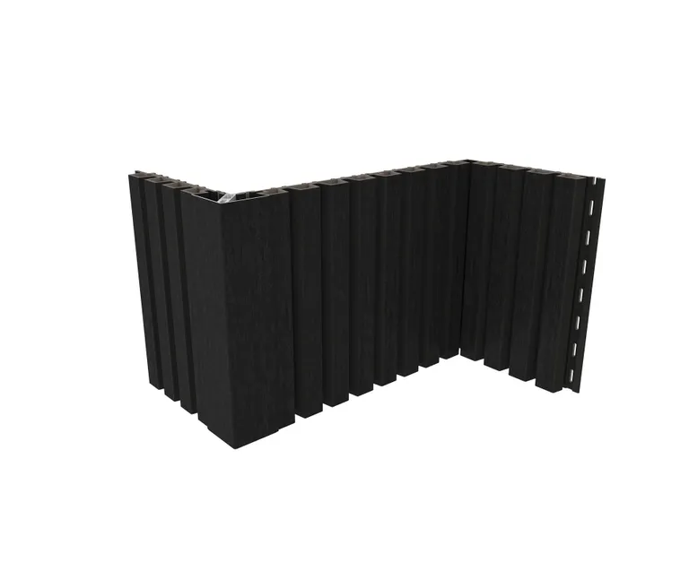 NewTechWood Fassadenprofil Castellatio Ebony 33 x 215 mm 3