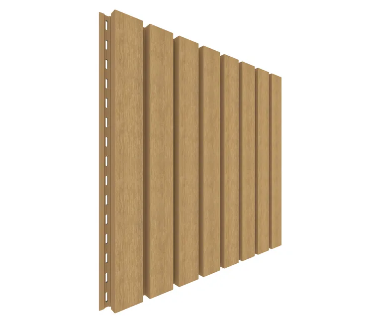NewTechWood Fassadenprofil Castellatio Red Cedar 33 x 215 mm 1