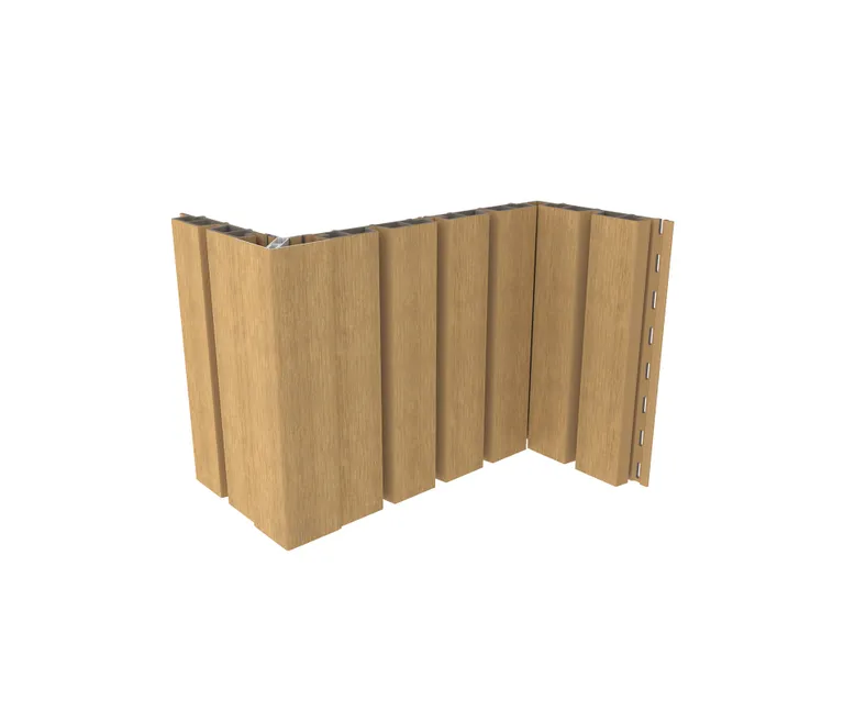 NewTechWood Fassadenprofil Castellatio Red Cedar 33 x 215 mm 3