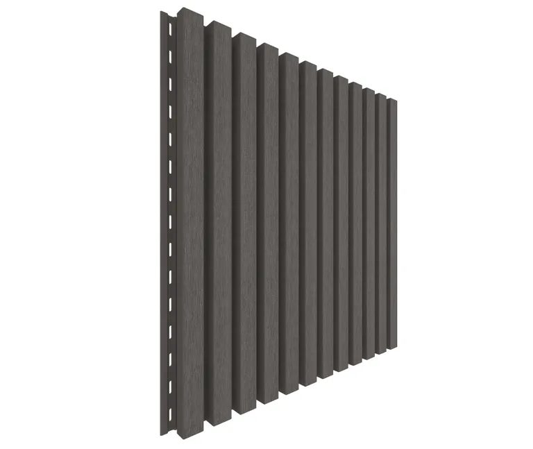 NewTechWood Fassadenprofil Castellatio Silver Grey 33 x 215 mm 1