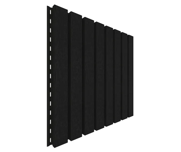 NewTechWood Fassadenprofil Castellatio Ebony 33 x 215 mm 1