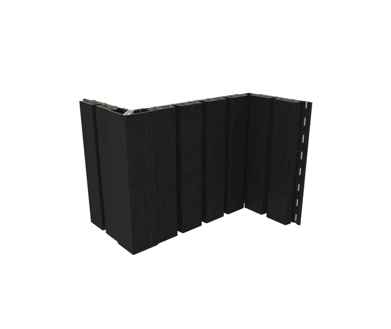 NewTechWood Fassadenprofil Castellatio Ebony 33 x 215 mm 3