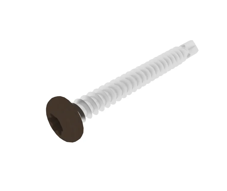 HORI Fassadenprofil Schrauben Set dunkelbraun 4,2 x 38 mm 1