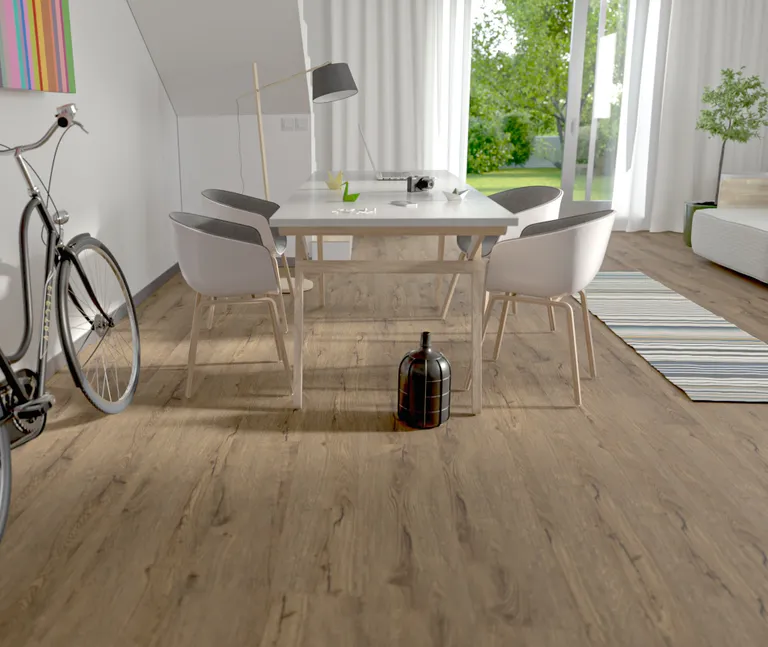 HORI Klick-Hartvinylboden Rigid SPC Eiche Baxter Bark Landhausdiele synchron Holzstruktur 5
