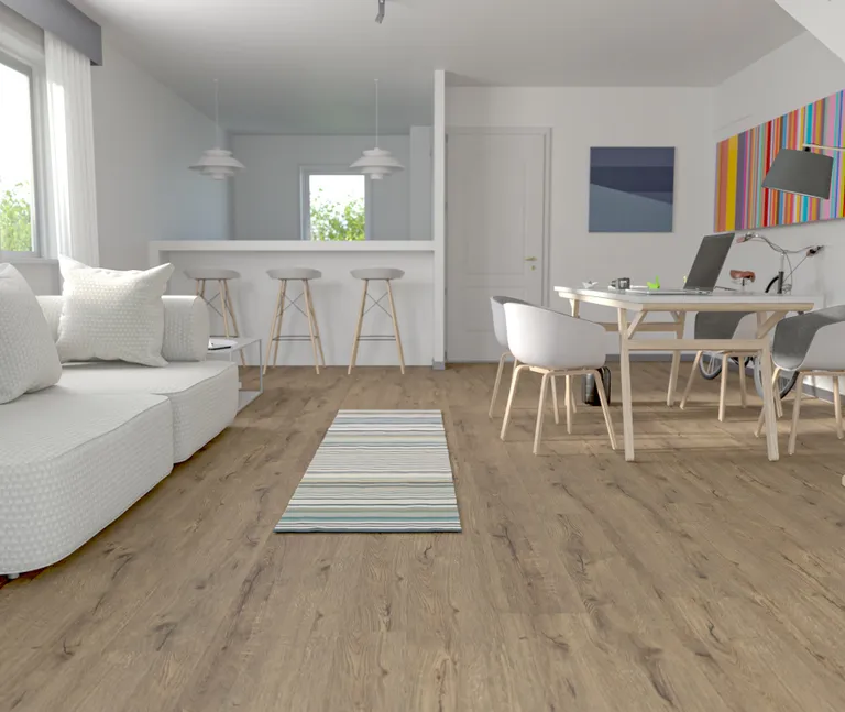 HORI Klick-Hartvinylboden Rigid SPC Eiche Baxter Bark Landhausdiele synchron Holzstruktur 7