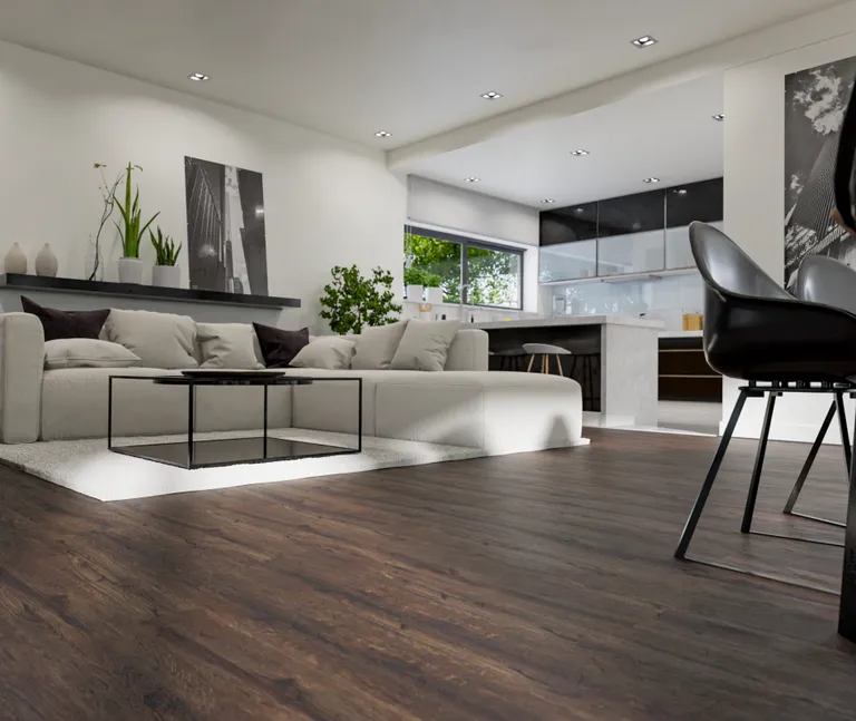 HORI Klick-Hartvinylboden Rigid SPC Eiche Golden Grain Landhausdiele synchron Holzstruktur 7