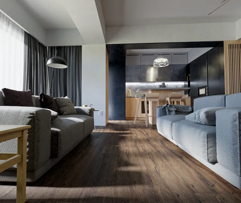HORI Klick-Hartvinylboden Rigid SPC Eiche Golden Grain Landhausdiele synchron Holzstruktur 8