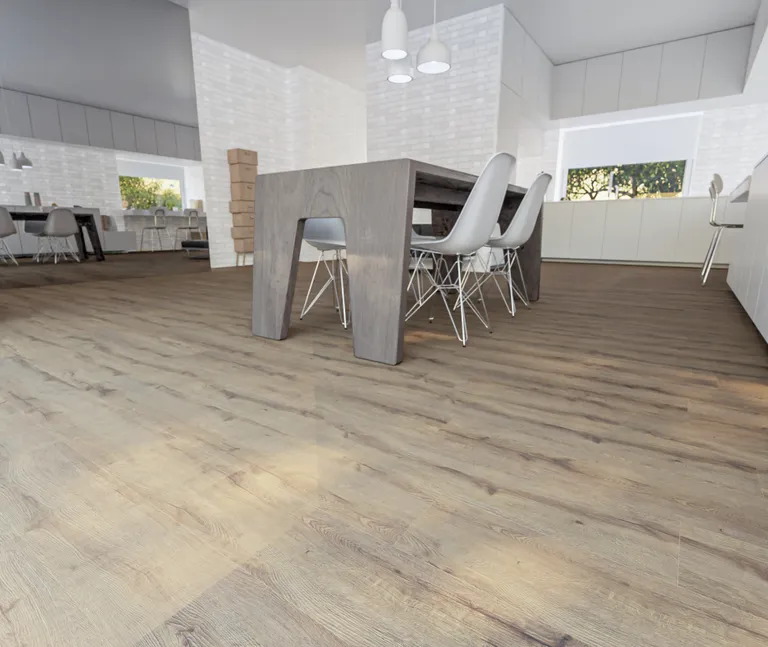 HORI Klick-Hartvinylboden Rigid SPC Eiche Rabat Landhausdiele synchron Holzstruktur 3