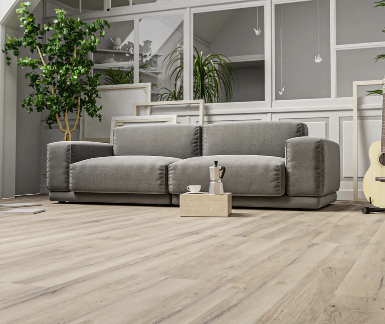 HORI Klick-Hartvinylboden Rigid SPC Eiche Glearm Castle Landhausdiele synchron Holzstruktur 5