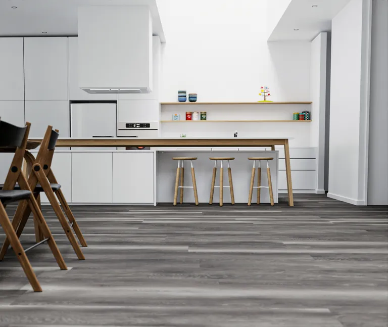 HORI Klick-Hartvinylboden Rigid SPC Eiche Alabaster Landhausdiele synchron Holzstruktur 7